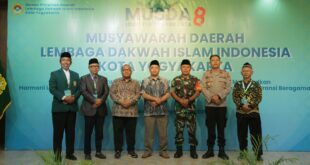 Sesi Foto Bersama Perwakilan Forkopimda, Ketua DPW LDII DIY dan Ketua DPD LDII Kota Yogyakarta dalam Gelaran Musda 8 LDII Kota Yogyakarta